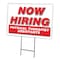 Signmission Now Hiring Physical Therapist Assistants Yard & Stake plastic, 1216-PHYSICAL THERAPIST ASSISTANTS C-1216-DS-PHYSICAL THERAPIST ASSISTANTS - alternate 1